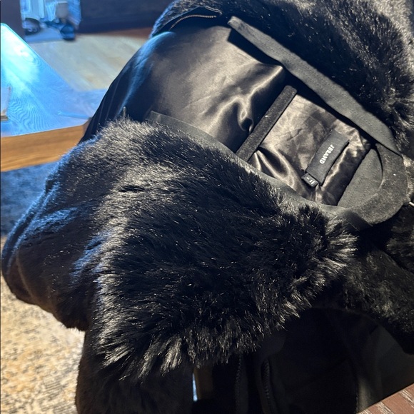 J Brand Black Faux Fur Bomber Jacket - Picture 13 of 16